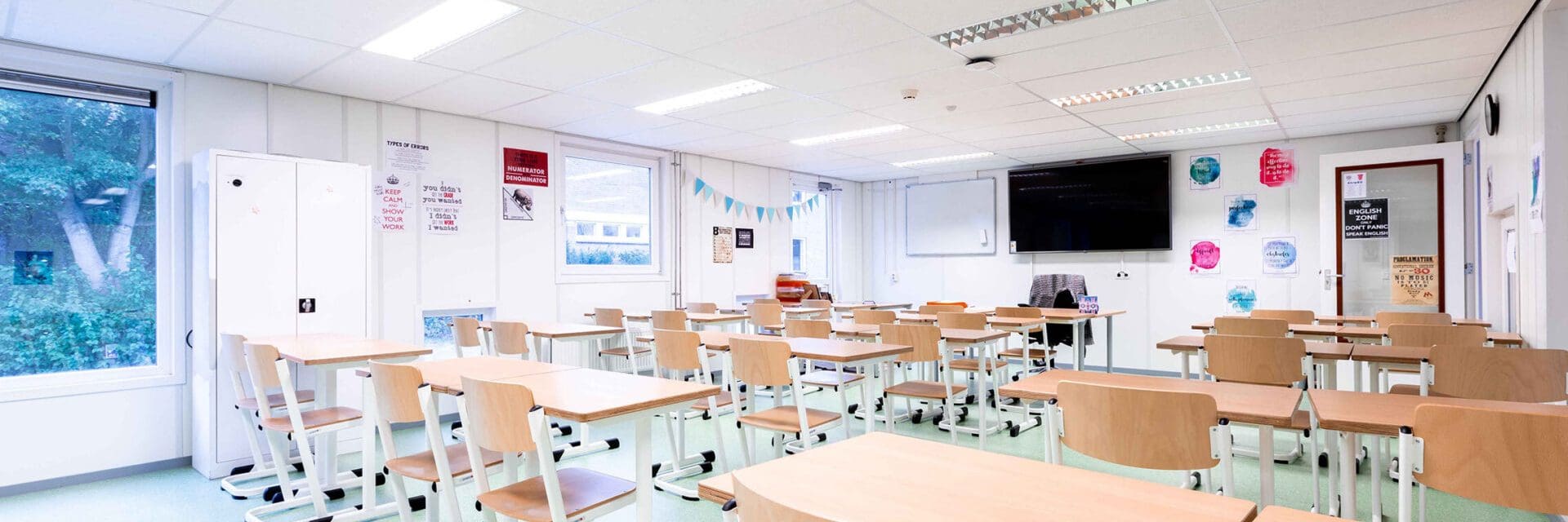 Modulair tijdelijk schoolgebouw