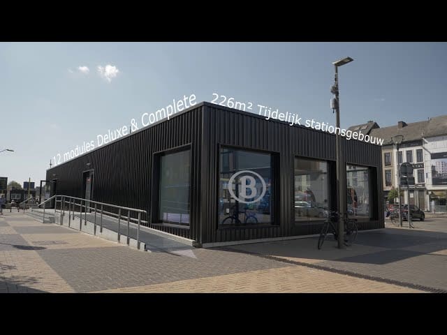 Plaatsing modulair stationsgebouw Mechelen
